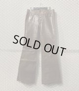TORNADO MART - Cow Leather Flared Pants