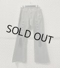 TORNADO MART - Lace-up Flared Denim Pants
