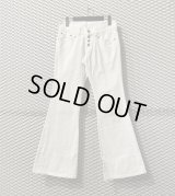 TORNADO MART - Flare Denim Pants (White)