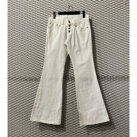 TORNADO MART - Flare Denim Pants (White)