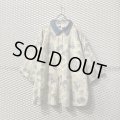 Used - Denim Switching Flower Shirt (3X)