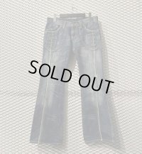 TORNADO MART - Fray Flared Denim Pants