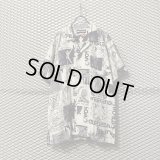 DOUBLE RAINBOUU - Multi Pattern Open Collar Shirt
