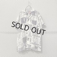 DOUBLE RAINBOUU - Multi Pattern Open Collar Shirt