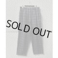 COMME des GARCONS - 1-Tuck Check Wide Slacks