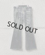 TORNADO MART - Lace-up Flared Denim Pants