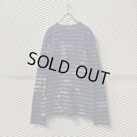 COMME des GARCONS HOMME PLUS - Border & Bleach Long Sleeve Tee