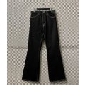 yotsuba - Flared Denim Pants (Black)