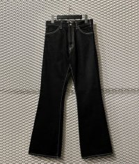 yotsuba - Flared Denim Pants (Black)