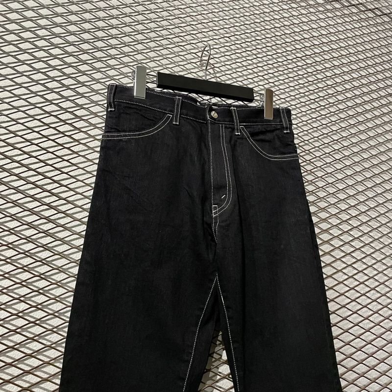 画像2: yotsuba - Flared Denim Pants (Black)