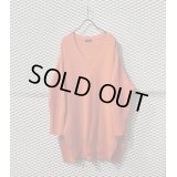 UNDER COVER - V-neck Over Knit (Orange)