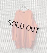 UNDER COVER - V-neck Over Knit (Orange)