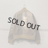 Used - 80's Art Graphic Leather Blouson