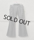 TORNADO MART - Lace-up Flared Denim Pants