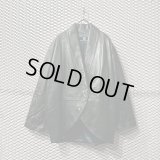 BALMAIN - 90's Sheep Leather Shawl Collar Jacket