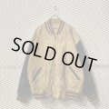 RETREAT - 90's Switching Leather Stadium Jacket