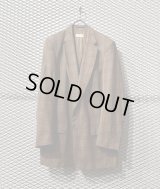 DRIES VAN NOTEN - Check Long Tailored Jacket