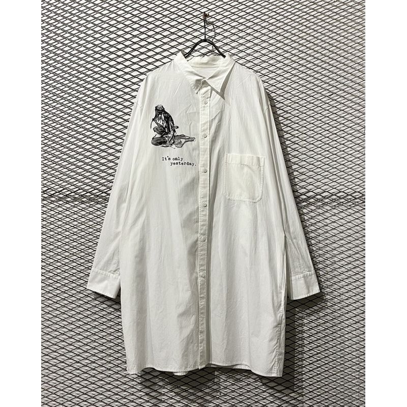 画像1: Yohji Yamamoto POUR HOMME - "Water Demon" Long Shirt