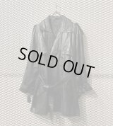 Used - 90's Cow Leather Trench Coat