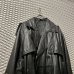 画像2: Used - 90's Cow Leather Trench Coat (2)