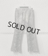 TORNADO MART - Lace-up Flared Denim Pants