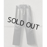 TORNADO MART - Cow Leather Flare Pants