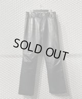 TORNADO MART - Cow Leather Flare Pants