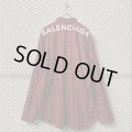 BALENCIAGA - Check Over Shirt
