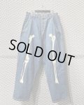 HIRO - Bone Print Wide Denim