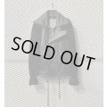 JUVENILE HALL ROLLCALL - Knit x Leather Hooded Jacket