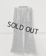 TORNDO MART - Python Lace-up Flared Denim Pants
