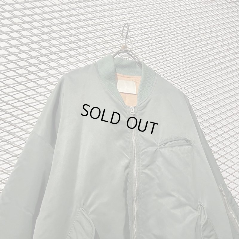 画像2: NEON SIGN - Over Long MA-1 Jacket (Khaki)