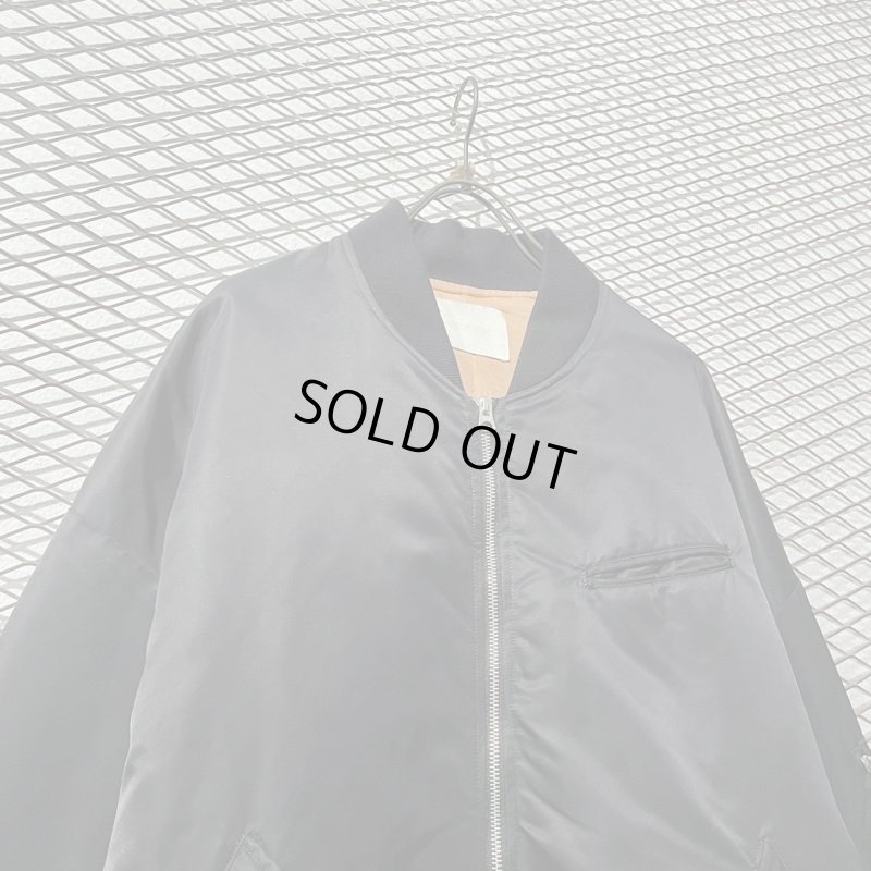 画像2: NEON SIGN - Over Long MA-1 Jacket (Black)