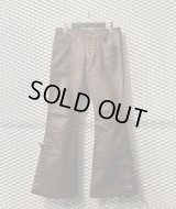 TORNADO MART - Lace-up Fake Suede Flared Pants