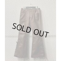 TORNADO MART - Lace-up Fake Suede Flared Pants