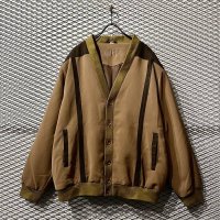 Euro Vintage - Leather Switching Blouson