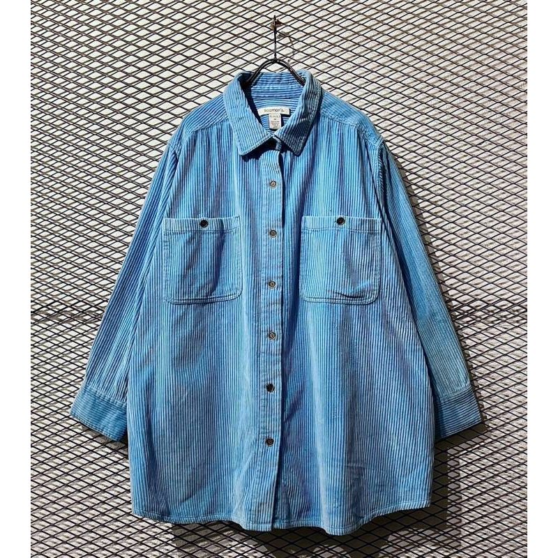 画像1: Roaman - Wide Ridge Over Corduroy Shirt (2X)