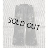 TORNADO MART - Python Lace-up Flared Denim Pants
