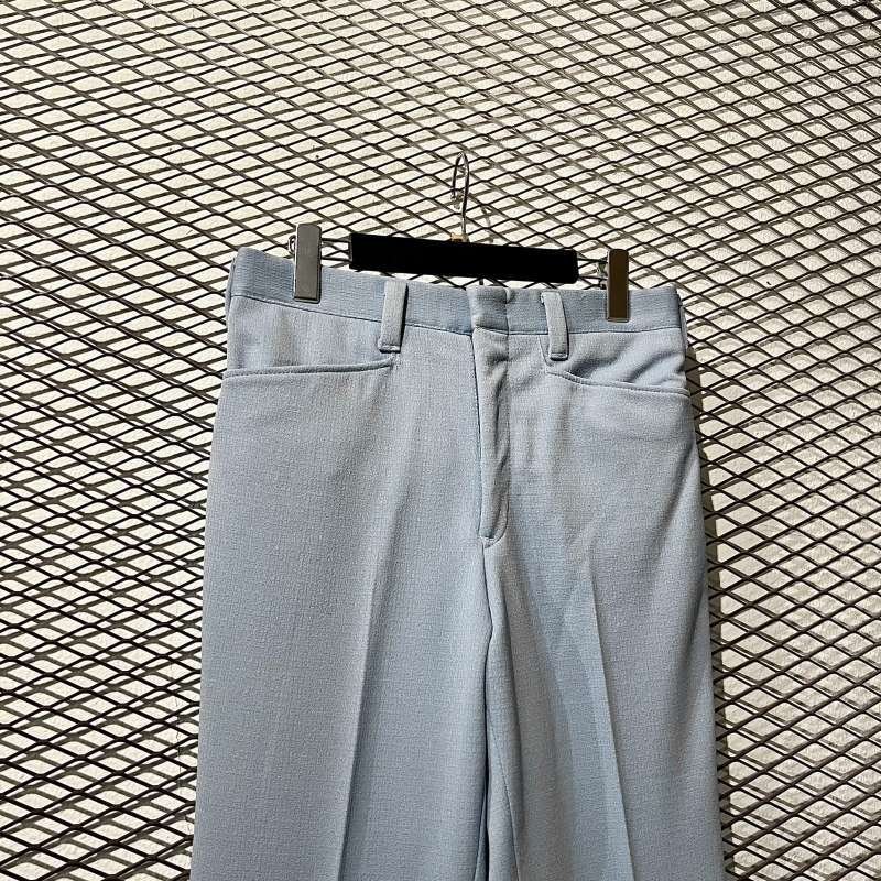 画像2: HARRIS CASUAL - Flared Slacks (Light Blue)