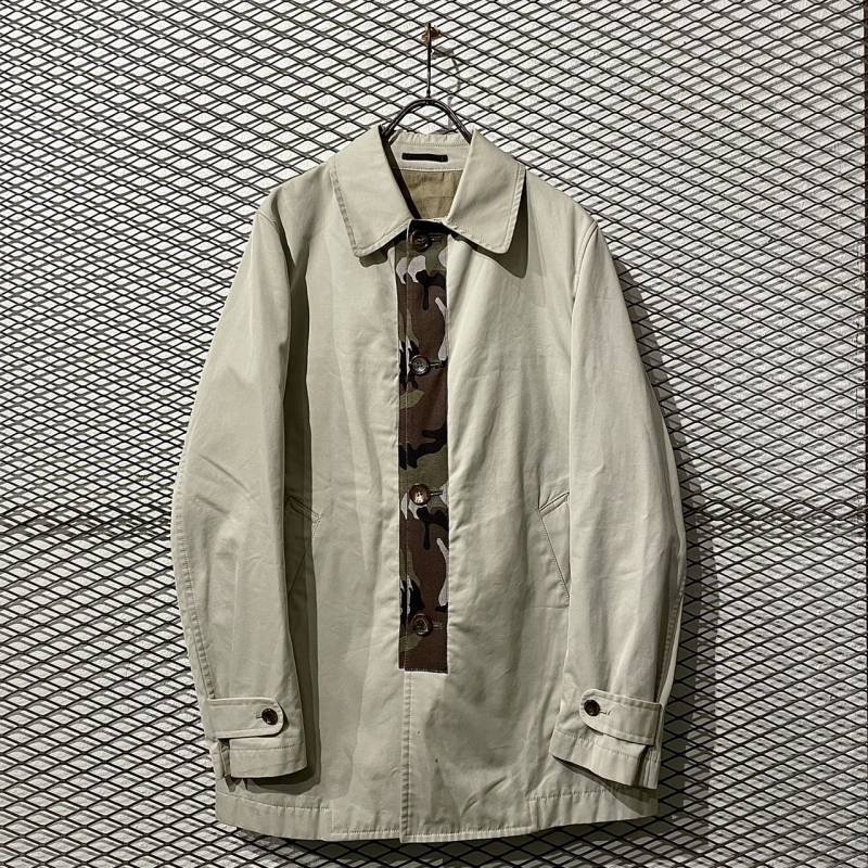 画像1: COMME des GARCONS HOMME - Camouflage Switching Soutien Collar Coat