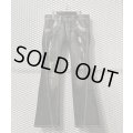 TORNADO MART - Python＆Damage Flared Denim Pants