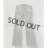 TORNADO MART - Python＆Damage Flared Denim Pants