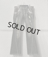 TORNADO MART - Python＆Damage Flared Denim Pants