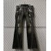 画像1: TORNADO MART - Python＆Damage Flared Denim Pants  (1)