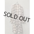 70's Vintage - Shadow Check Gown Jacket