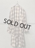 70's Vintage - Shadow Check Gown Jacket