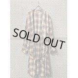 70's Vintage - Shadow Check Gown Jacket