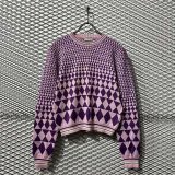 VERSACE SPORT - 90's Geometric Pattern Knit