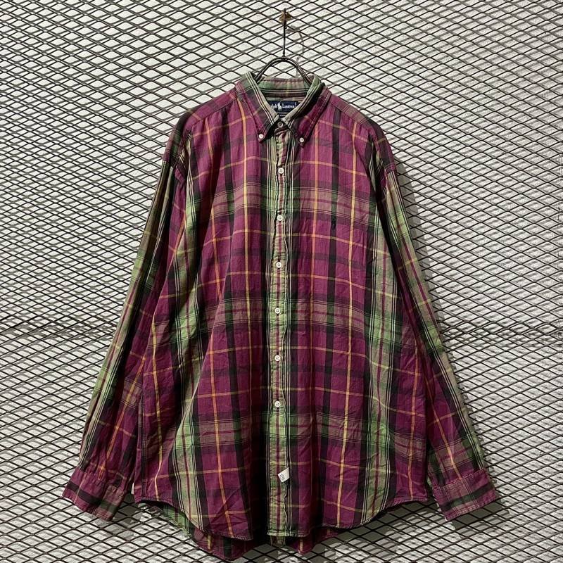 画像1: RALPH LAUREN - 90's Check Over Shirt