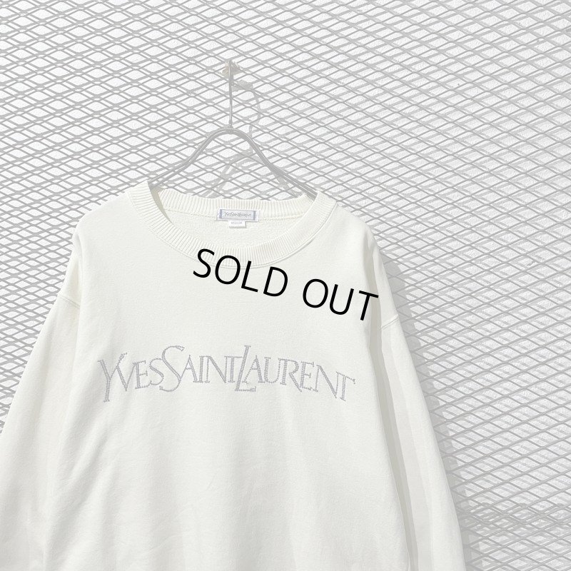 画像4: Yves Saint Laurent - 90's Logo Embroidery Sweat